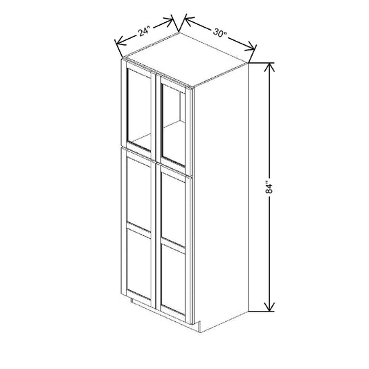 30" W X 84" H X 24" D Specialty Door Utility Cabinet