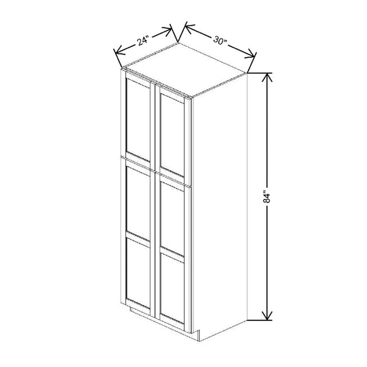 30" W X 84" H X 24" D Utility Cabinet With DROTCC