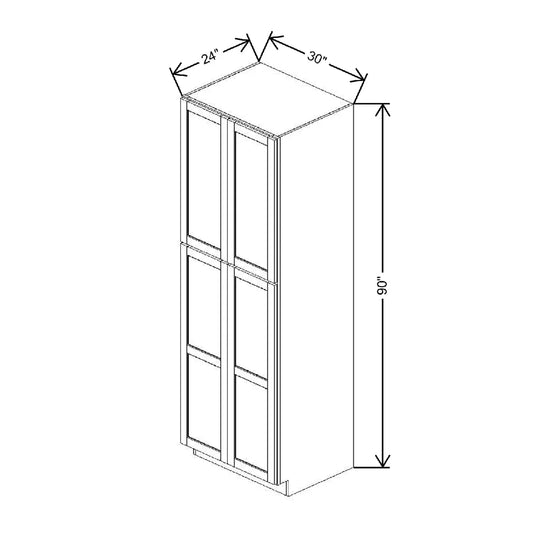 30" W X 90" H X 24" D Utility Cabinet With DROTCC