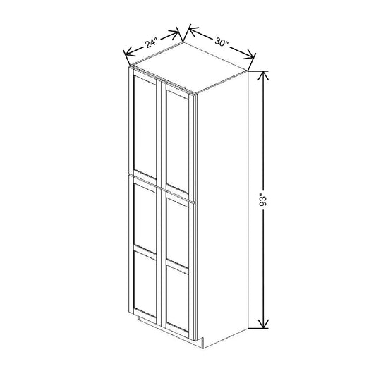 30" W X 93" H X 24" D Utility Cabinet With DROTCC