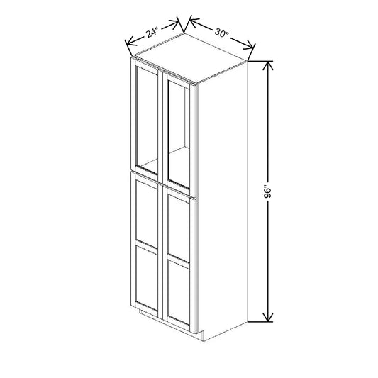 30" W X 96" H X 24" D Specialty Door Utility Cabinet