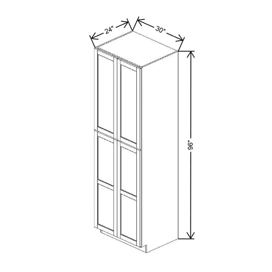 30" W X 96" H X 24" D Utility Cabinet With DROTCC