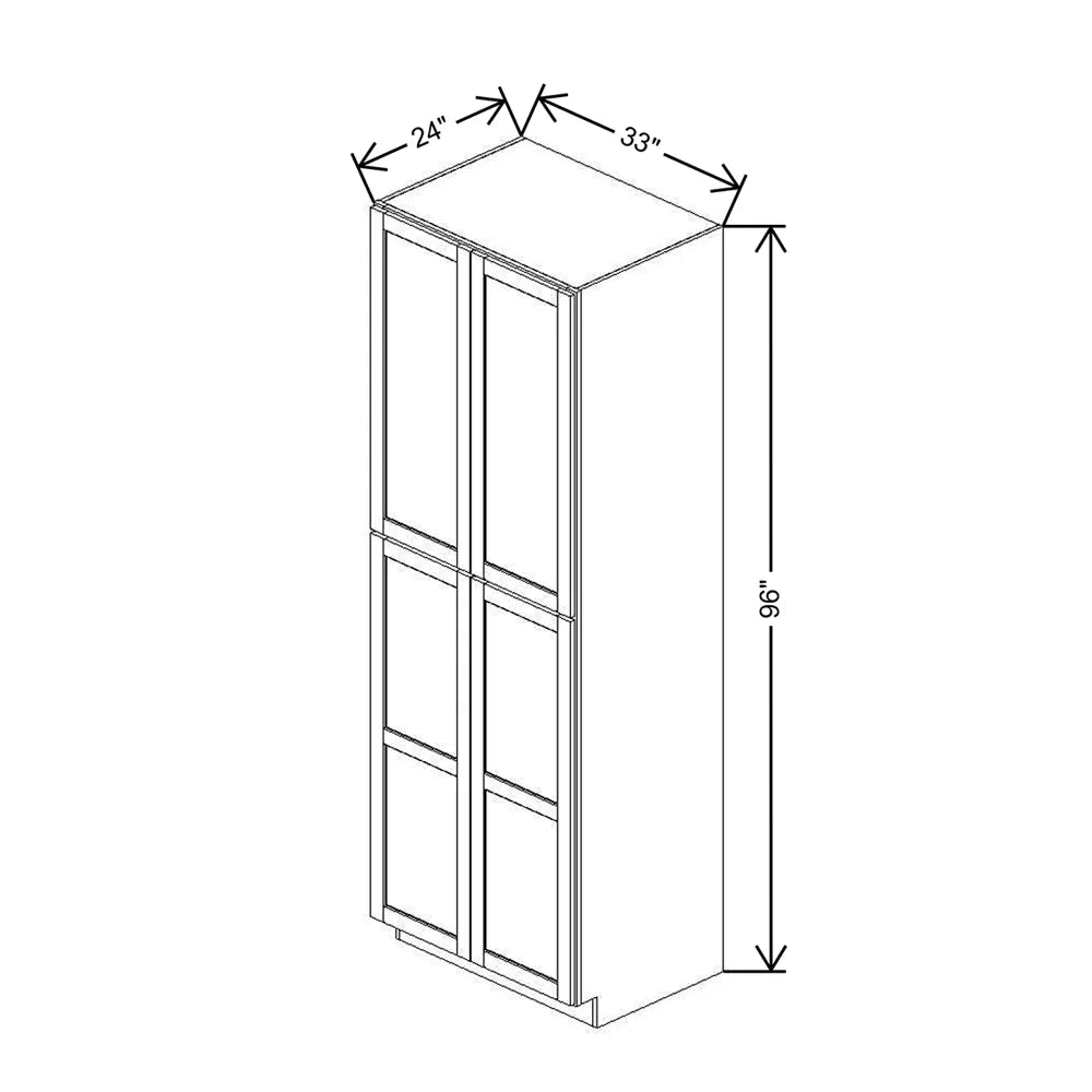 33" W X 96" H X 24" D Utility Cabinet With Shelves