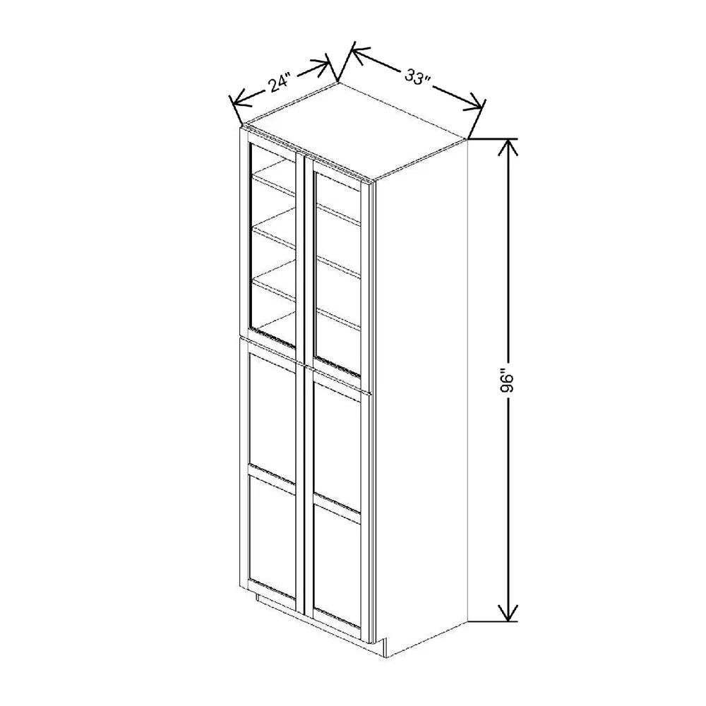 33" W X 96" H X 24" D Specialty Door Utility Cabinet With DROTCC
