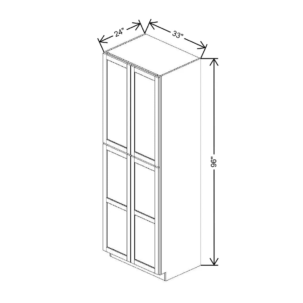 33" W X 96" H X 24" D Utility Cabinet With DROTCC