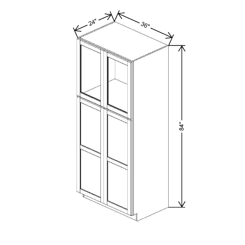 36" W X 84" H X 24" D Specialty Door Utility Cabinet