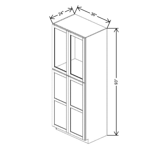 36" W X 93" H X 24" D Specialty Door Utility Cabinet