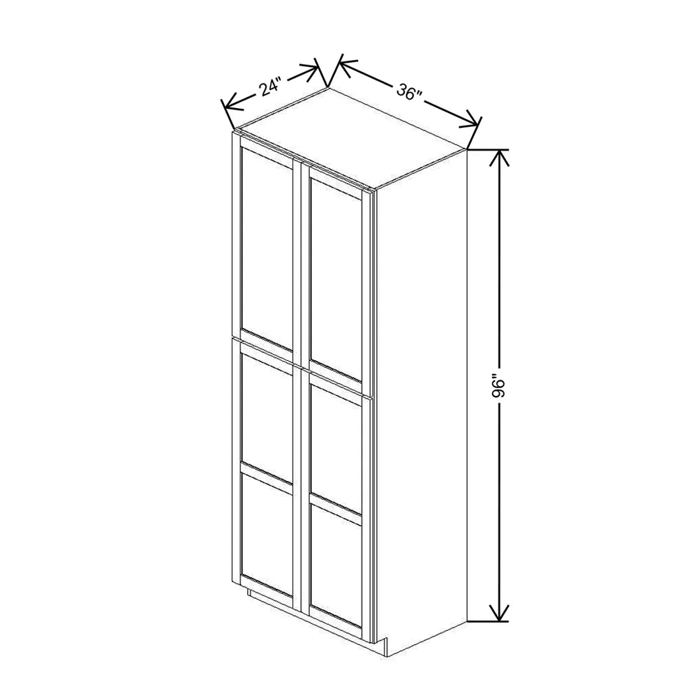 36" W X 96" H X 24" D Utility Cabinet