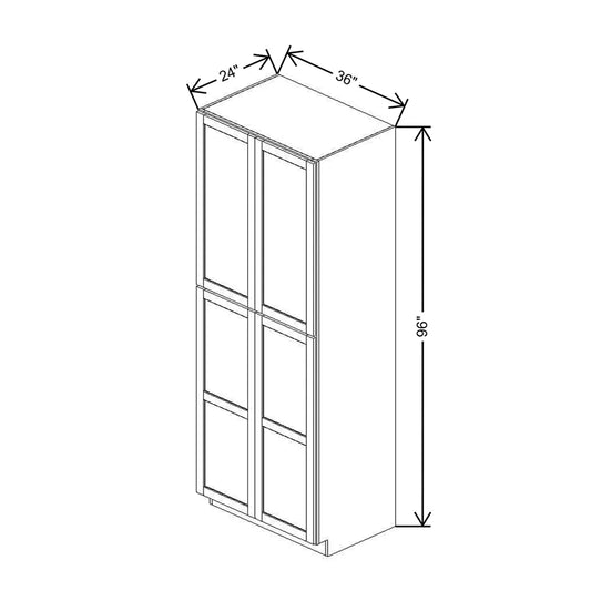 36" W X 96" H X 24" D Specialty Door Utility Cabinet