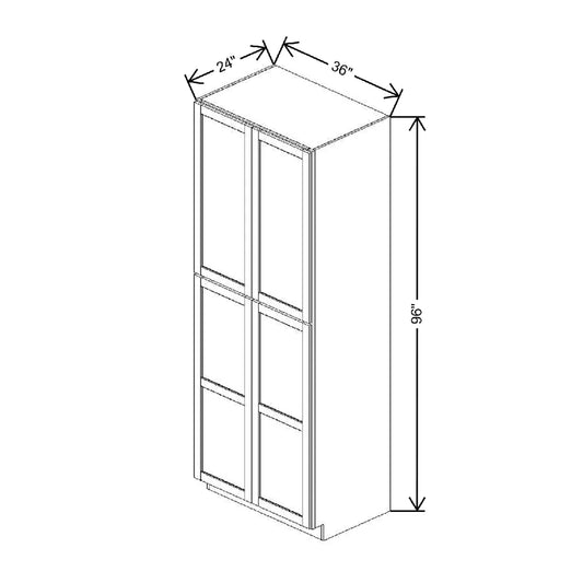 36" W X 96" H X 24" D Utility Cabinet With DROTCC