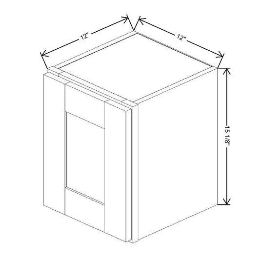 12" W X 15 1/8" H X 12" D Wall Cabinet