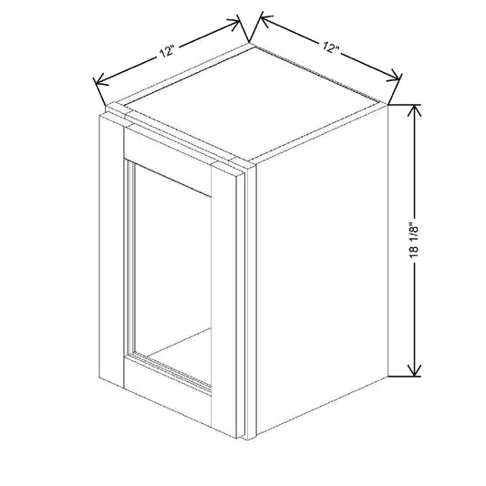 12" W X 18 1/8" H X 12" D Specialty Door Wall Cabinet