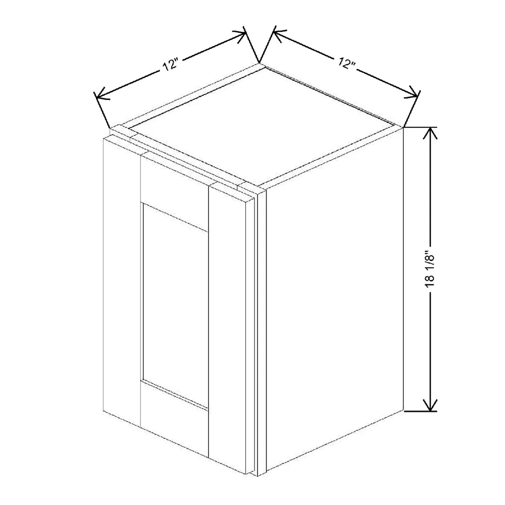 12" W X 18 1/8" H X 12" D Wall Cabinet