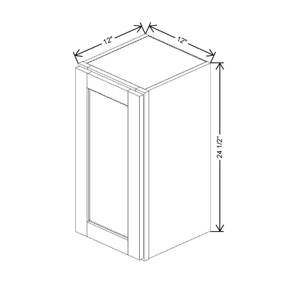12" W X 24 1/2" H X 12" D Wall Cabinet