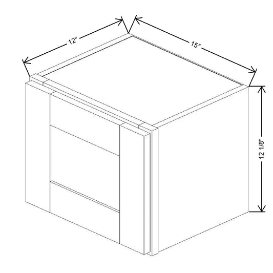 15" W X 12 1/8" H X 12" D Wall Cabinet