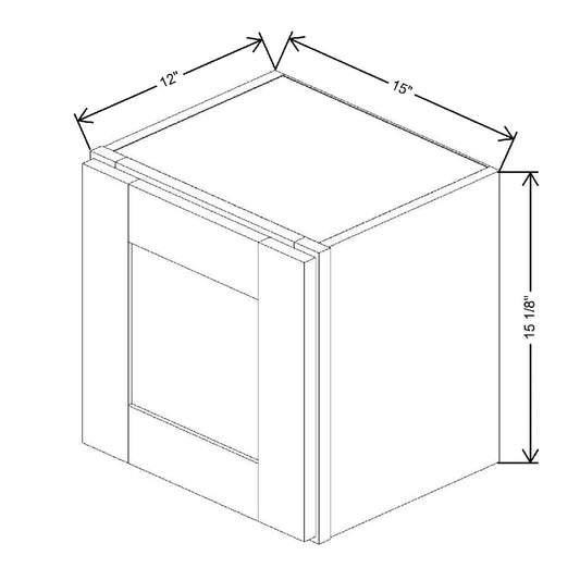 15" W X 15 1/8" H X 12" D Wall Cabinet