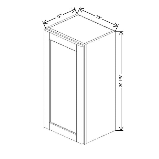 15" W X 30 1/8" H X 12" D Wall Cabinet
