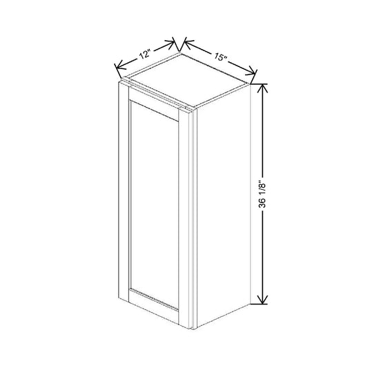 15" W X 36 1/8" H X 12" D Wall Cabinet