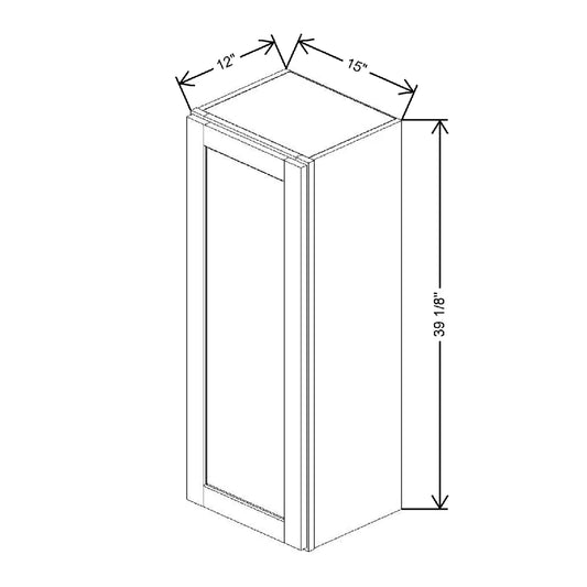 15" W X 39 1/8" H X 12" D Wall Cabinet With Spice Rack