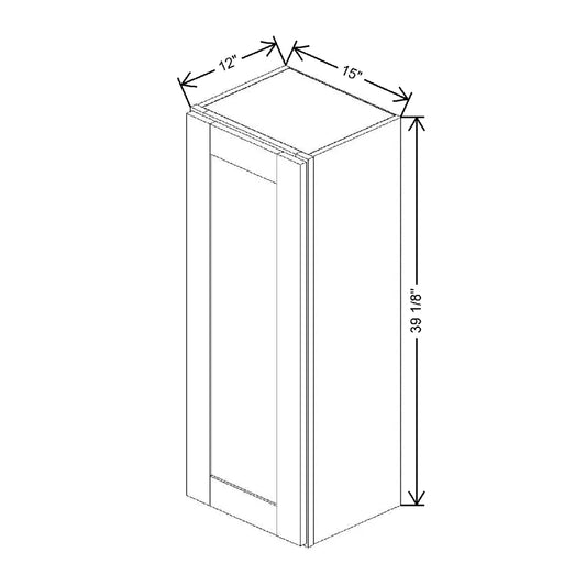 15" W X 39 1/8" H X 12" D Wall Cabinet