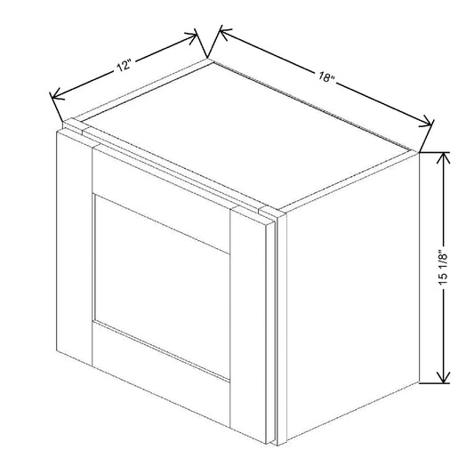 18" W X 15 1/8" H X 12" D Wall Cabinet