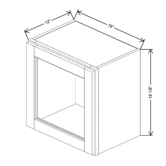 18" W X 18 1/8" H X 12" D Specialty Door Wall Cabinet