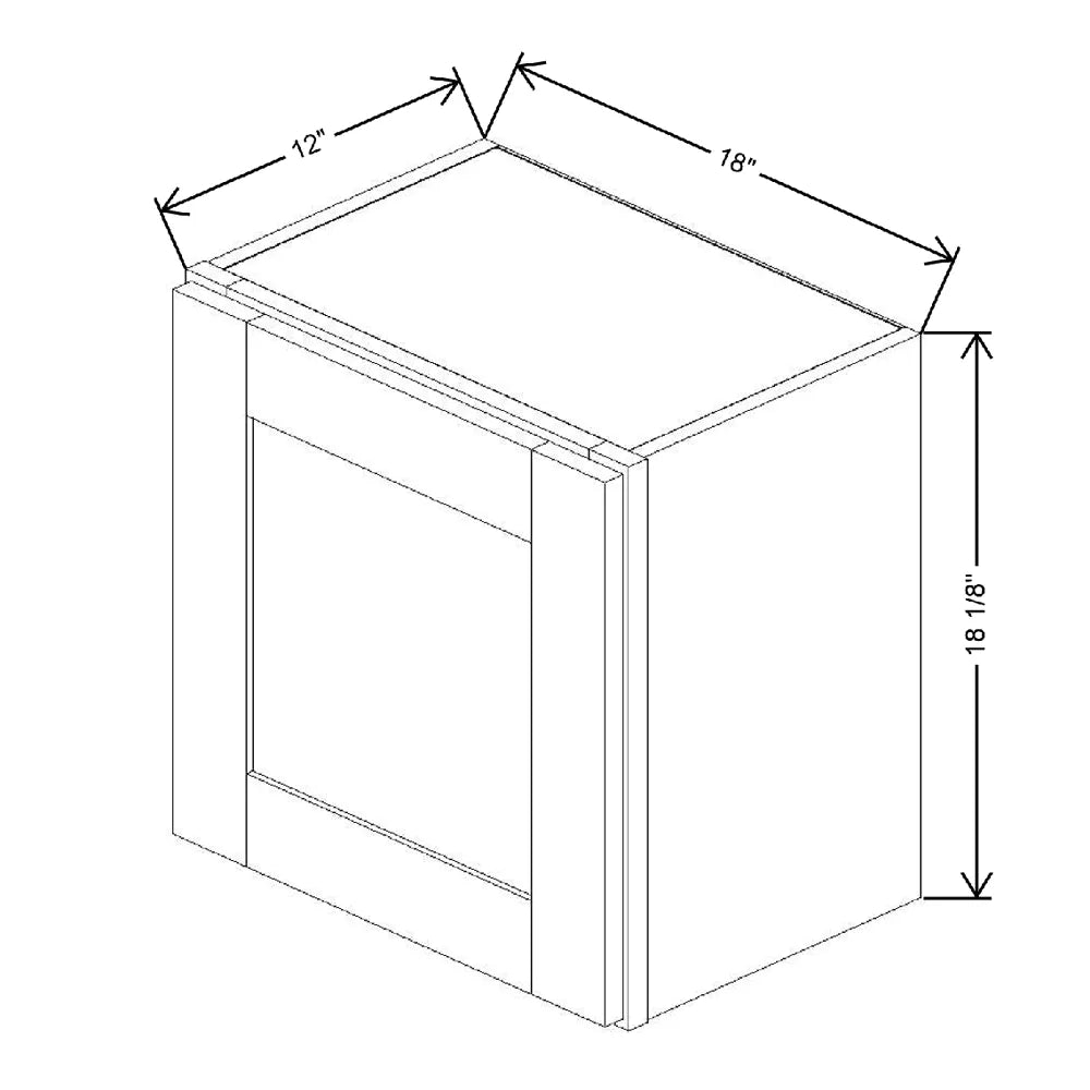 18" W X 18 1/8" H X 12" D Wall Cabinet
