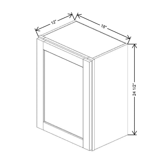 18" W X 24 1/2" H X 12" D Wall Cabinet