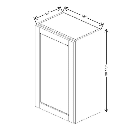 18" W X 30 1/8" H X 12" D Wall Cabinet