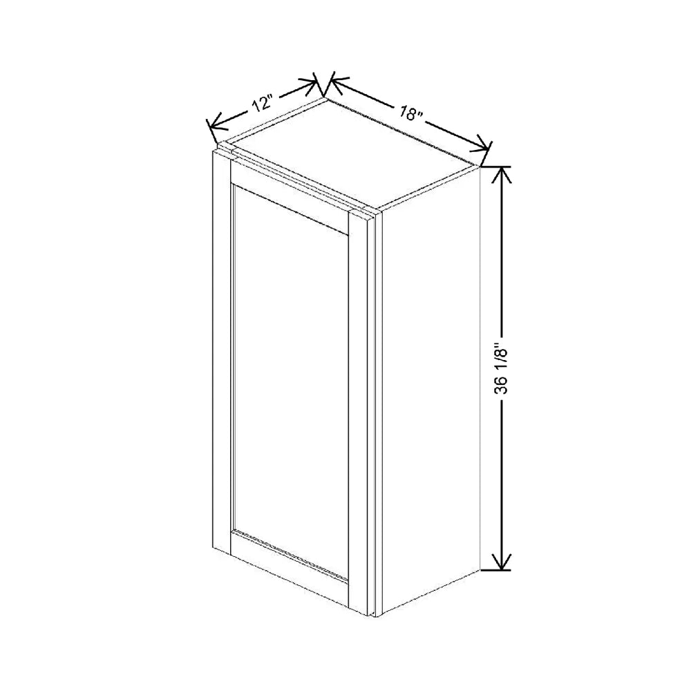18" W X 36 1/8" H X 12" D Wall Cabinet