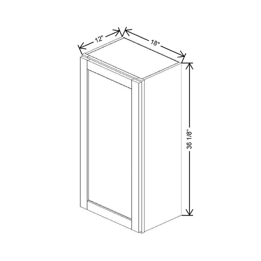 18" W X 36 1/8" H X 12" D Wall Cabinet