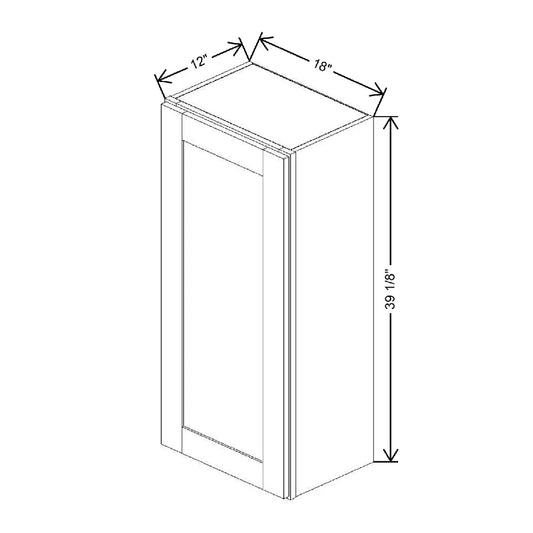 18" W X 39 1/8" H X 12" D Wall Cabinet