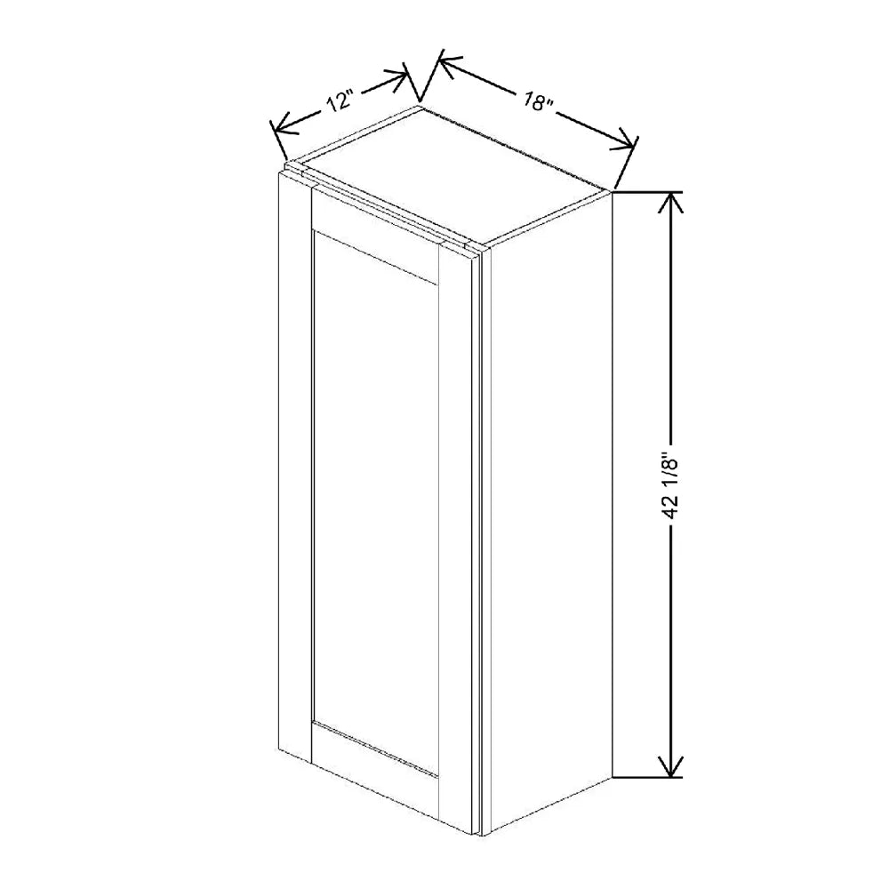 18" W X 42 1/8" H X 12" D Wall Cabinet