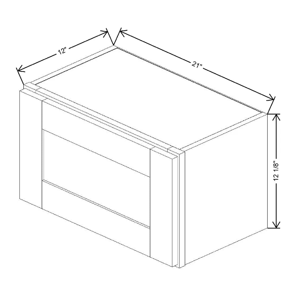 21" W X 12 1/8" H X 12" D Wall Cabinet