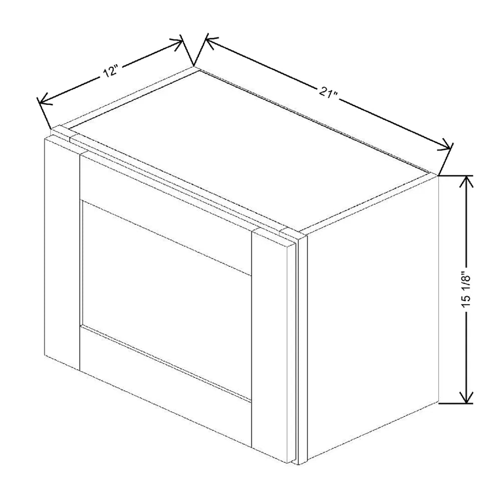 21" W X 15 1/8" H X 12" D Wall Cabinet