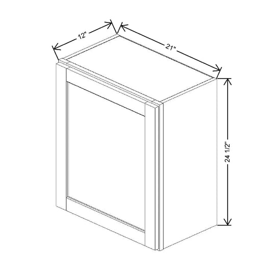 21" W X 24 1/2" H X 12" D Wall Cabinet