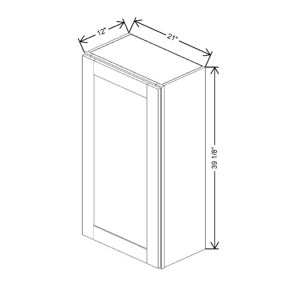 21" W X 39 1/8" H X 12" D Wall Cabinet