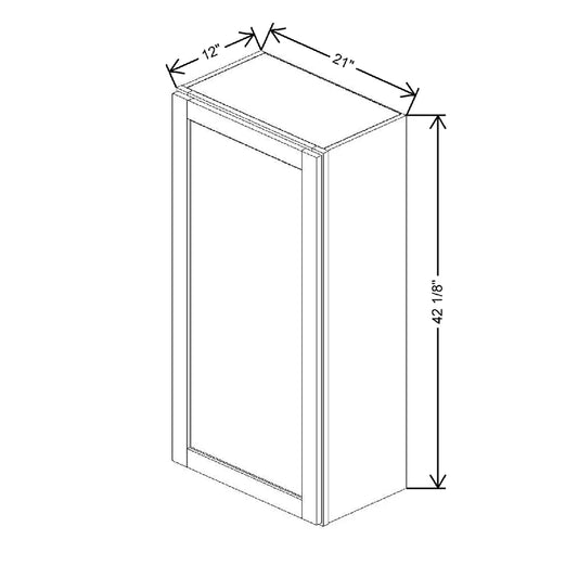 21" W X 42 1/8" H X 12" D Wall Cabinet With Spice Rack