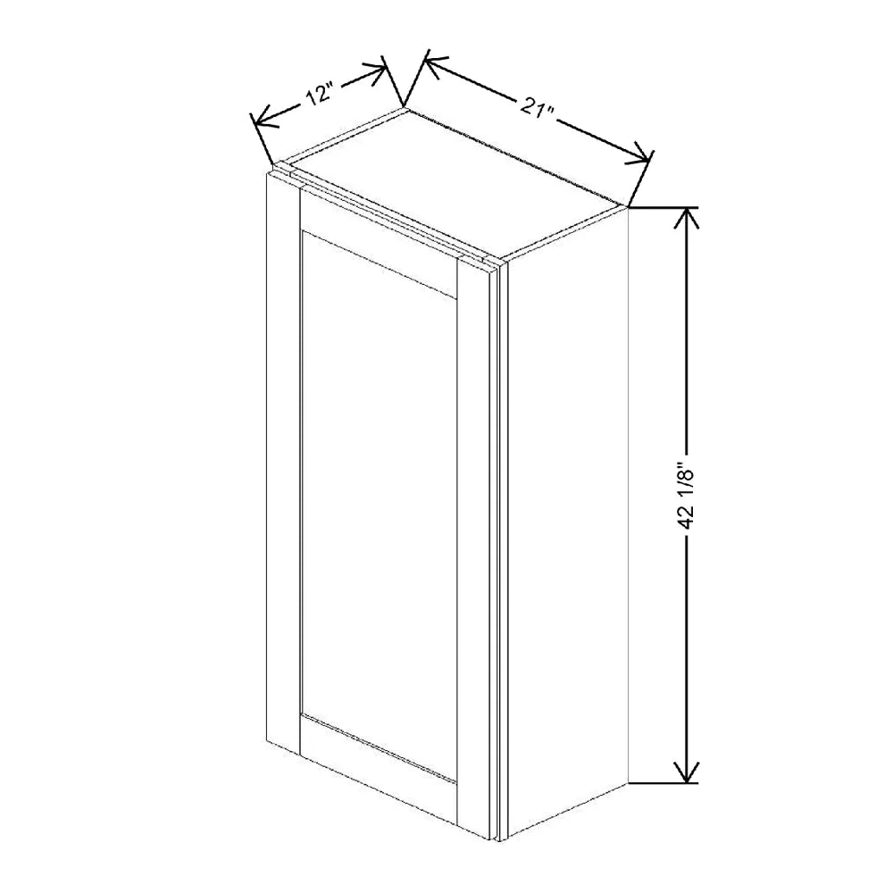 21" W X 42 1/8" H X 12" D Wall Cabinet
