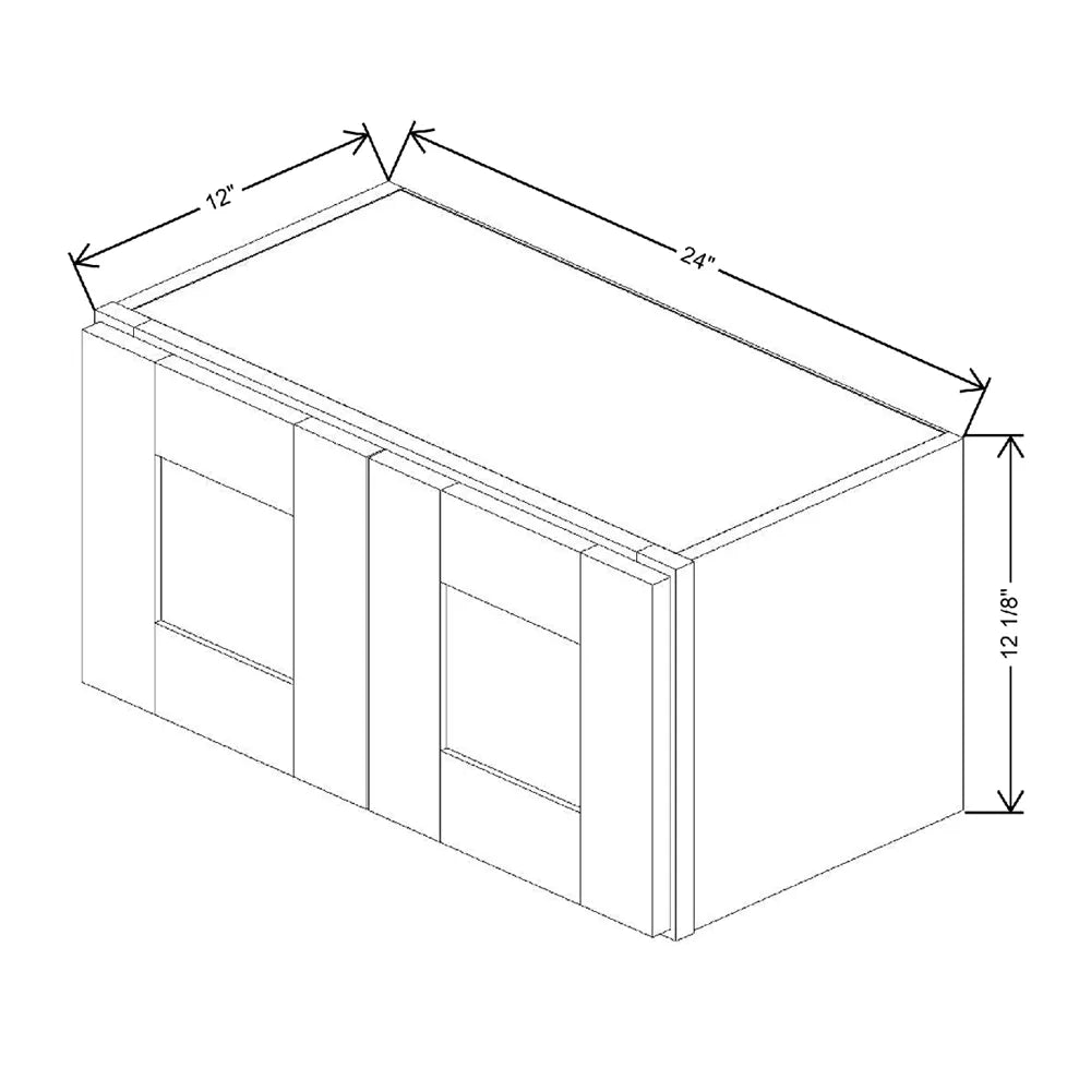 24" W X 12 1/8" H X 12" D Wall Cabinet