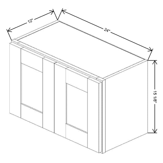 24" W X 15 1/8" H X 12" D Wall Cabinet