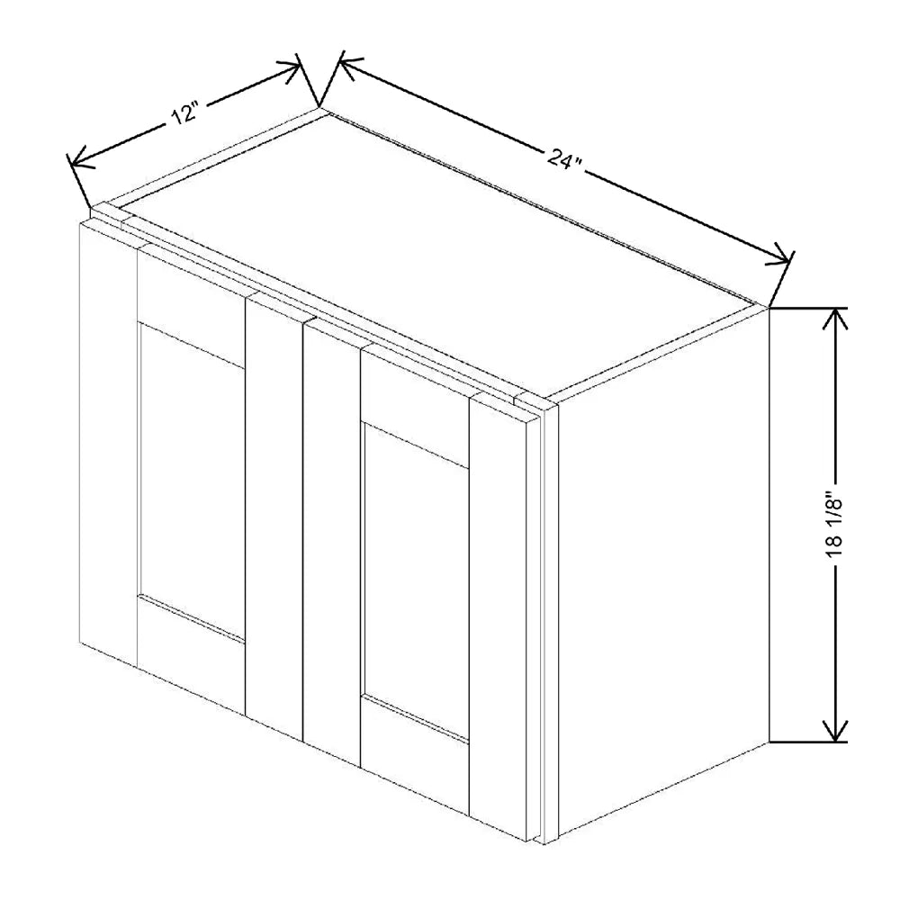 24" W X 18 1/8" H X 12" D Wall Cabinet
