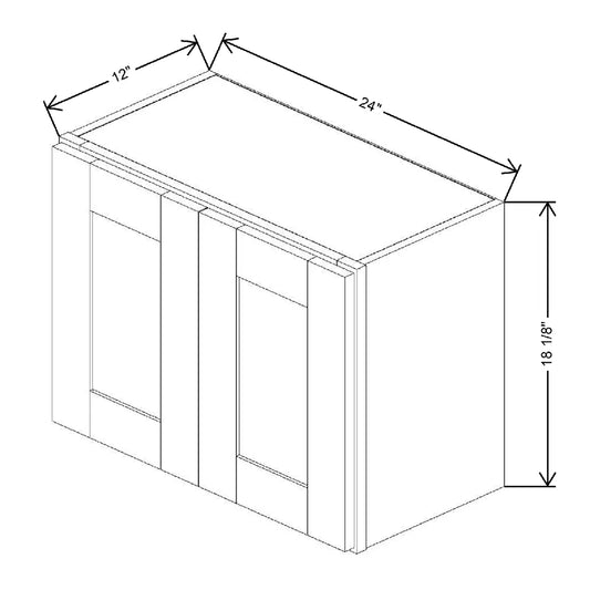 24" W X 18 1/8" H X 12" D Wall Cabinet