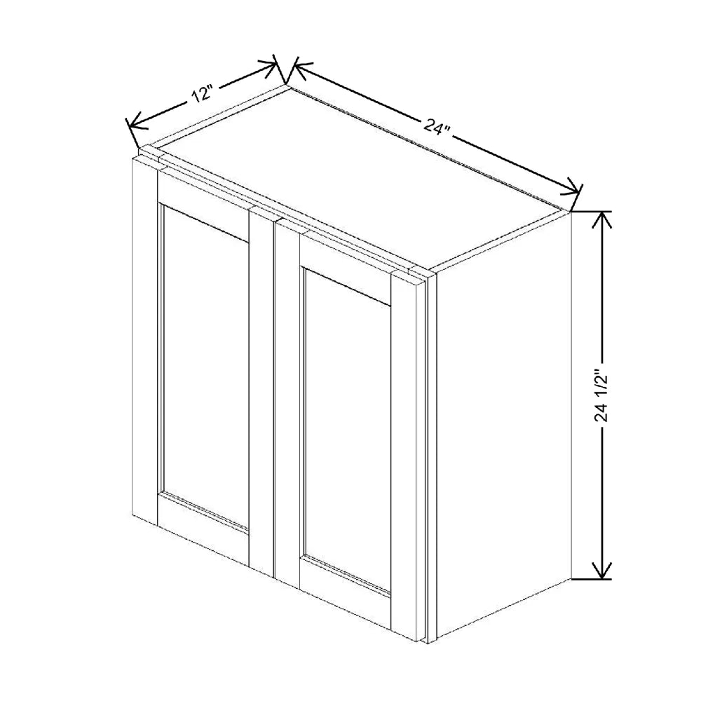 24" W X 24 1/2" H X 12" D Wall Cabinet