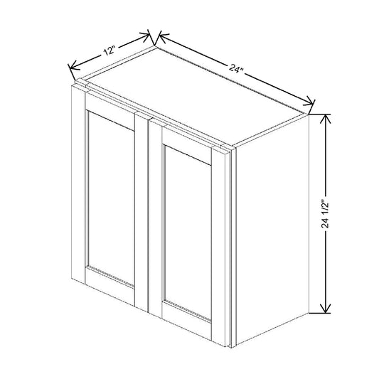 24" W X 24 1/2" H X 12" D Wall Cabinet
