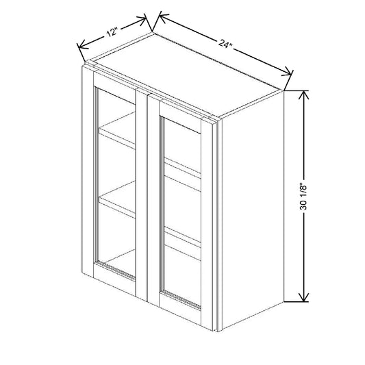 24" W X 30 1/8" H X 12" D Specialty Door Wall Cabinet