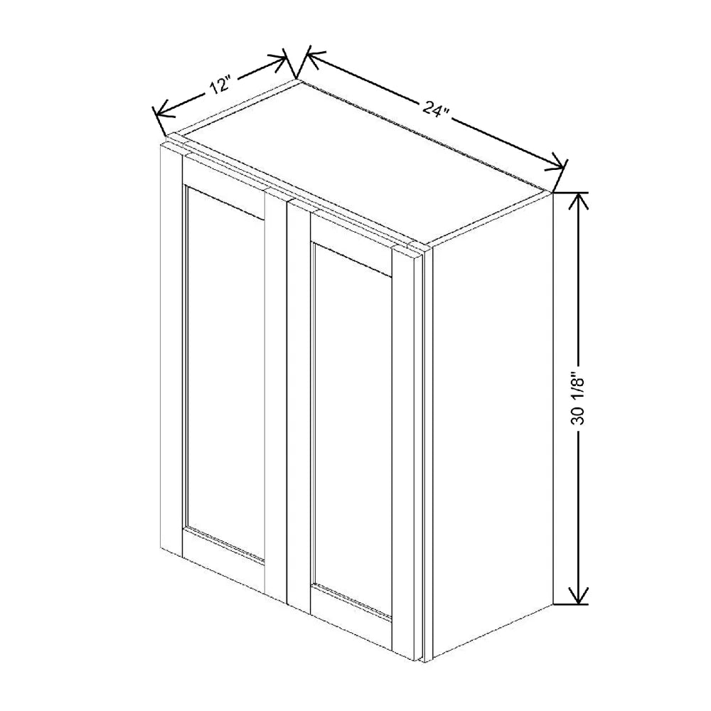 24" W X 30 1/8" H X 12" D Wall Cabinet