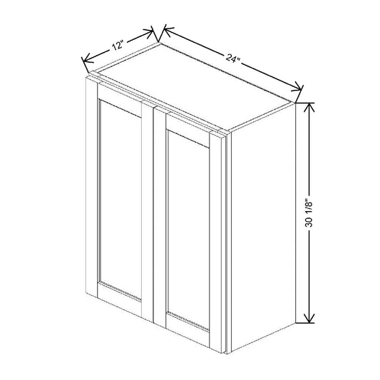 24" W X 30 1/8" H X 12" D Wall Cabinet