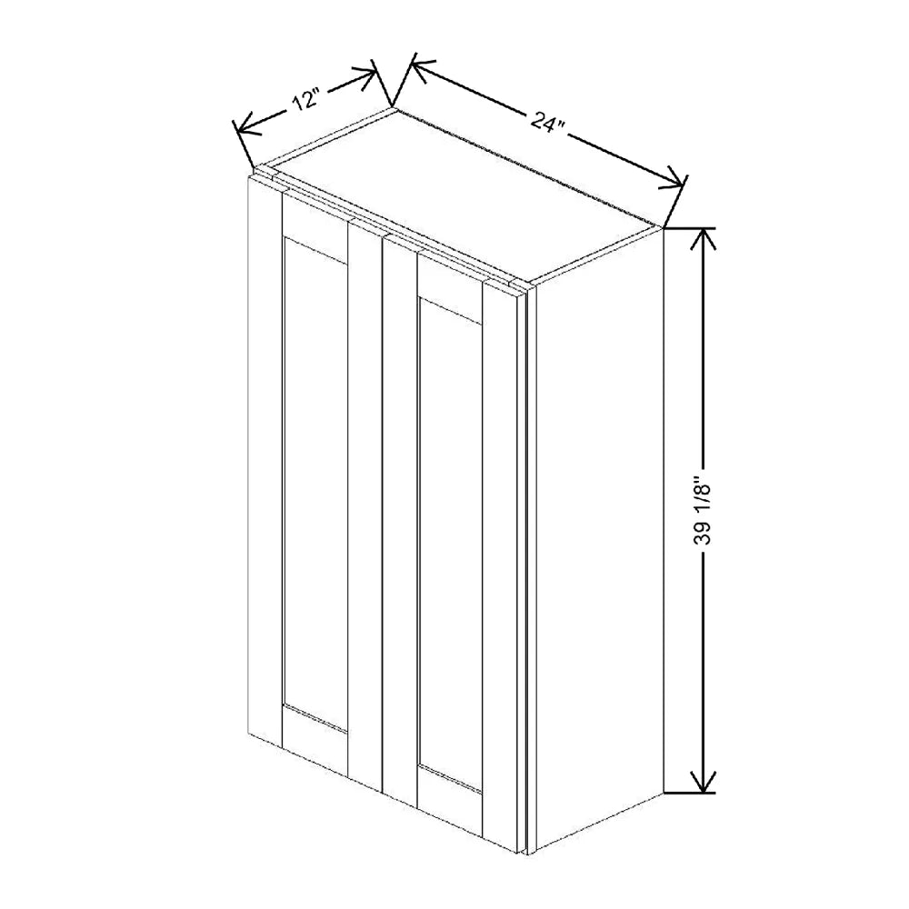 24" W X 39 1/8" H X 12" D Wall Cabinet