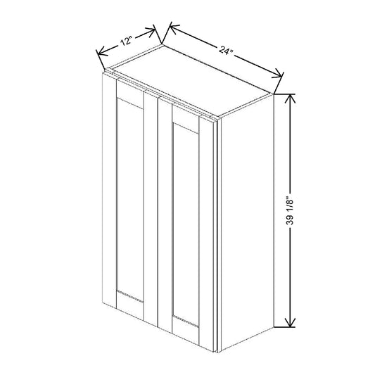 24" W X 39 1/8" H X 12" D Wall Cabinet